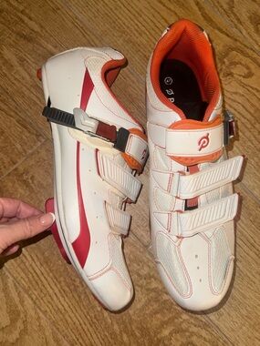 Peloton white Cycling Shoes Mens 47 US 13 Logo Sports bicycle 🚲